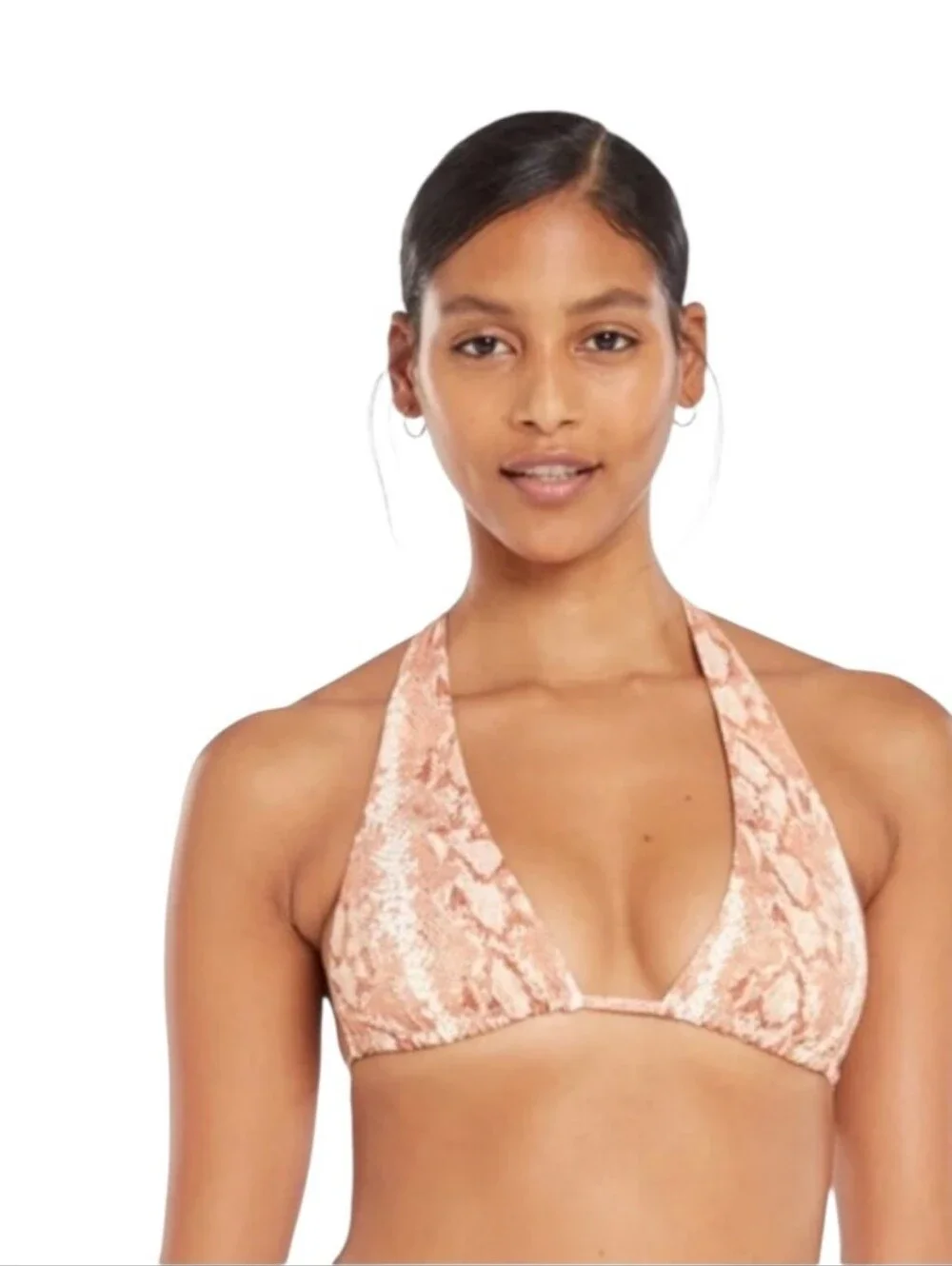 Vitamin A Milana Convertible Bikini Top Snake Print Size XS